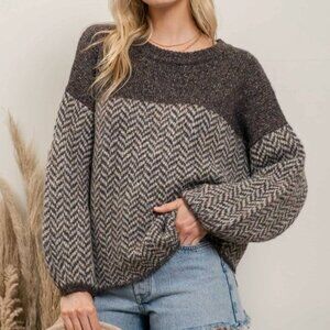 Herringbone Pullover